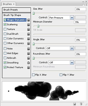 Lecke photoshop illusztráció buborékokkal és 3d szöveggel, ecsetek beállítása és cselekvésekkel - kevés