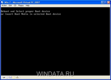 Instalarea Windows 7 în Microsoft Virtual PC, enciclopedia Windows