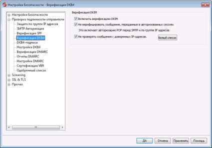 Verificarea dkim