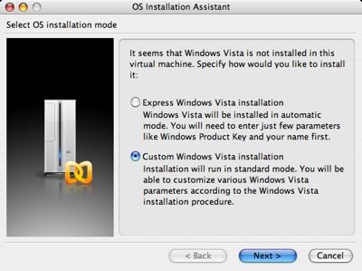 Virtualizare - instalați windows vista în sistemul de operare mac os cu paralele