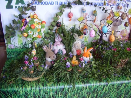 Expoziție de lucrări pentru copii dedicată Paștilor