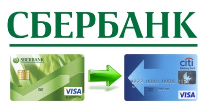 Este posibil să se transfere Citibank o carte Sberbank?