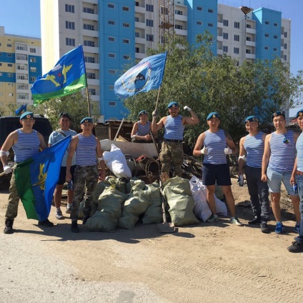 A Yakut ejtőernyősök ünnepelték a napot a Dnyeszterben, mint 