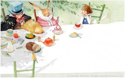 Alice in Wonderland illusztrációk, amelyeket még nem látott, blogokat anyukákkal