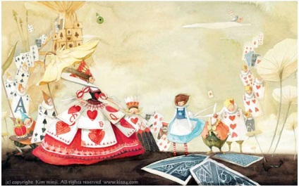 Alice in Wonderland illusztrációk, amelyeket még nem látott, blogokat anyukákkal