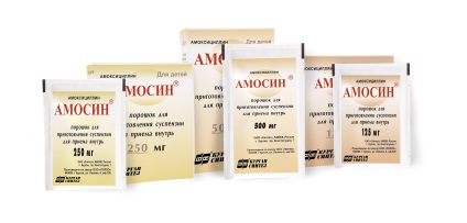 Amosin® (amoxicilină) - pulbere pentru suspensie orală