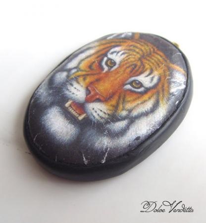 Decoupage - un site pentru fanii decoupage, decoupage pe plastic pe exemplul de cabochon