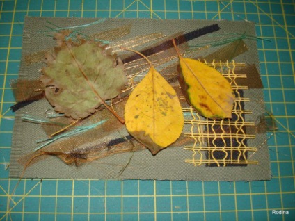 Facem o carte poștală neobișnuită cu frunze de toamnă - târg de maeștri - manual, manual