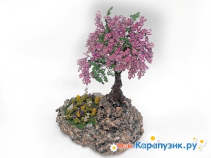 Tree of Happiness from Beads master-class cu fotografii pas-cu-pas