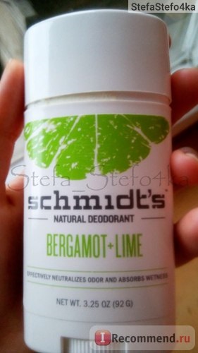 A deodoráns schmidt természetes dezodor bergamott lime - 
