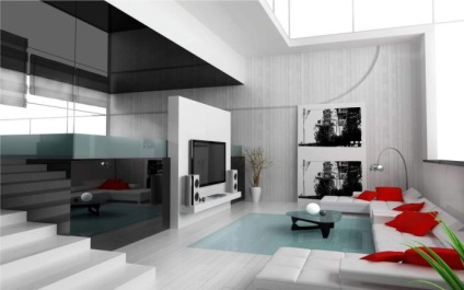 Camera de zi în stil modern, 50 de camere de zi într-un stil modern, design de o cameră de zi într-un modern