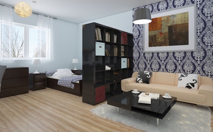 Interiorul de apartamente oferă soluții simple și gustoase de design foto