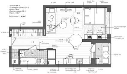 Interiorul de apartamente oferă soluții simple și gustoase de design foto