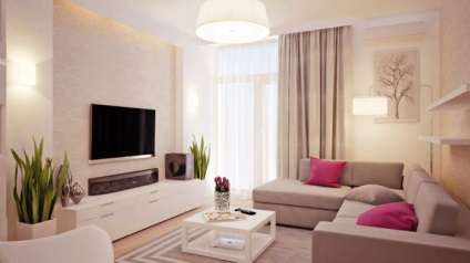 Interiorul de apartamente oferă soluții simple și gustoase de design foto