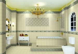 Mi ez a fürdőszoba a mediterrán stílusú belsőépítészeti ötletekben?