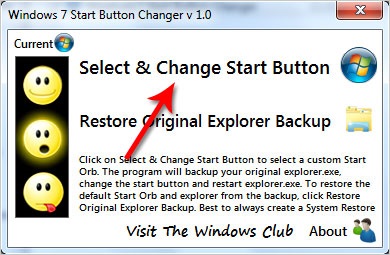Cum se schimbă startul în Windows 7
