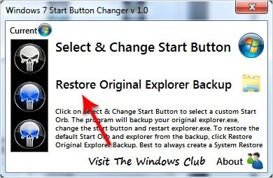Cum se schimbă startul în Windows 7