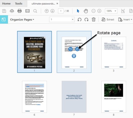 Cum să mutați și să extrageți paginile pdf