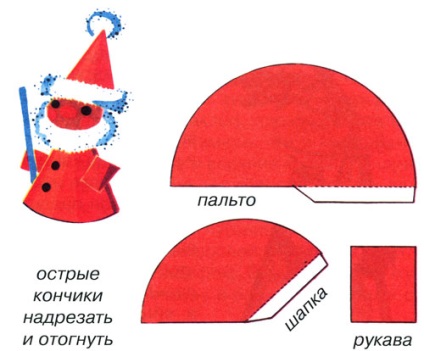 Как да си направим хартия Дядо Коледа капачка