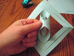 Cum să faci o hârtie de zăpadă tridimensională, banca unei doamne