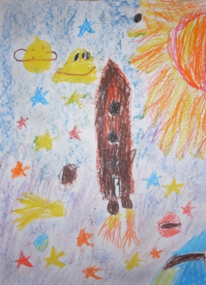 Cosmos prin ochii artistului și cosmonautului (cunoașterea copiilor cu creativitate și