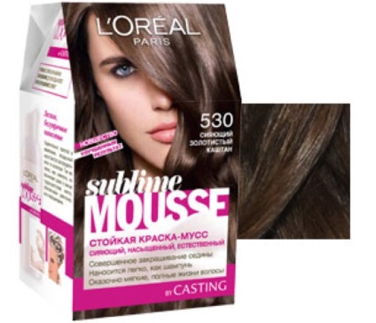 Vopsea pentru spumă sublimă de păr (mousse sublimă din l oreal paris) - paletă