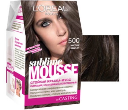 Vopsea pentru spumă sublimă de păr (mousse sublimă din l oreal paris) - paletă