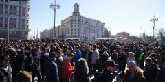 Kremlinul a răspuns la o întrebare privind refuzul posturilor de televiziune de a acoperi acțiunile de protest