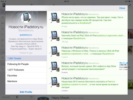 A legjobb twitter-kliens az ipad és az iphone esetében, mindent az ipadról