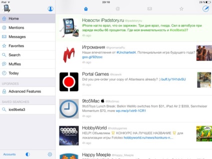 A legjobb twitter-kliens az ipad és az iphone esetében, mindent az ipadról