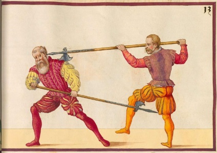 Marinni, turnee de cavaler și bătălii din cartea de arte athletica 1500s
