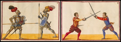 Marinni, turnee de cavaler și bătălii din cartea de arte athletica 1500s