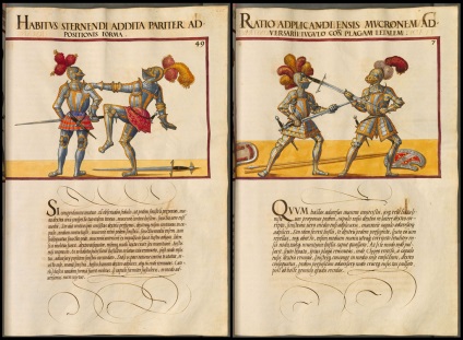 Marinni, turnee de cavaler și bătălii din cartea de arte athletica 1500s