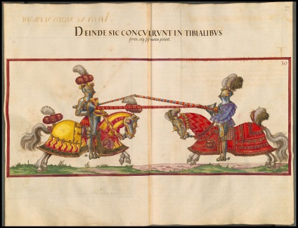 Marinni, turnee de cavaler și bătălii din cartea de arte athletica 1500s