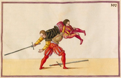 Marinni, turnee de cavaler și bătălii din cartea de arte athletica 1500s