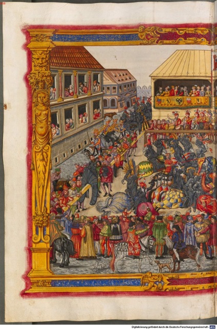 Marinni, turnee de cavaler și bătălii din cartea de arte athletica 1500s