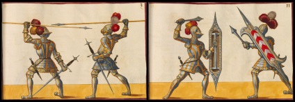 Marinni, turnee de cavaler și bătălii din cartea de arte athletica 1500s