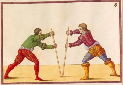 Marinni, turnee de cavaler și bătălii din cartea de arte athletica 1500s