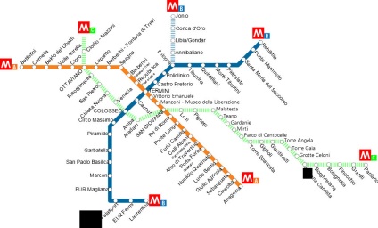 Metró Rómában, nyitvatartási idő, 2017 ár