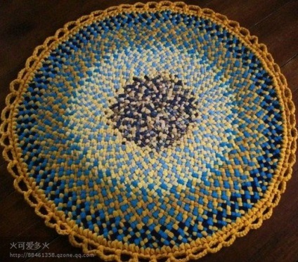 Необичаен начин на плетене на килими от плат