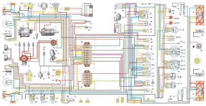 Schema generală a echipamentelor electrice VAZ 2121