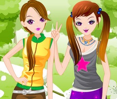 Dress up pentru trei prietene pentru a juca online gratis, jocuri pentru fete