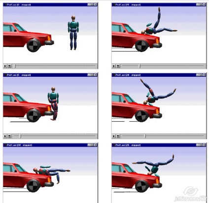 Az autó sebességének meghatározása összeomlással a program PC-crash programjának lehetősége alapján -