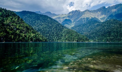 Lake Ritsa, Abkhazia fotografie, descriere, cum să obțineți