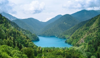 Lake Ritsa, Abkhazia fotografie, descriere, cum să obțineți