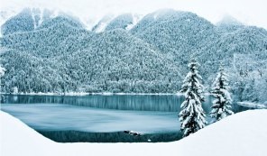 Lake Ritsa, Abkhazia fotografie, descriere, cum să obțineți