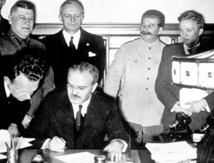 Pactul Molotov Ribbentrop - pe scurt despre contract, fotografie, video