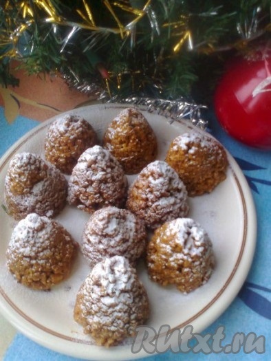 Cookies - Conuri de Anul Nou - rețetă cu fotografie