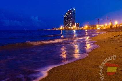 Plajă barceloneta, în Barcelona cum să ajungeți acolo, caracteristici, chirie de umbrele și șezlonguri