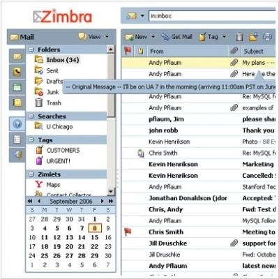 Zimbra együttműködési csomag - áttekintés és visszajelzés
